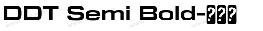 DDT Semi Bold字体转换